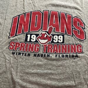 Cleveland Indians Gray Spring Training Tee Vintage Unisex
